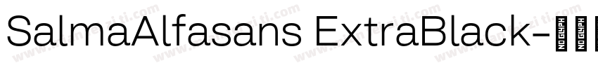 SalmaAlfasans ExtraBlack字体转换
